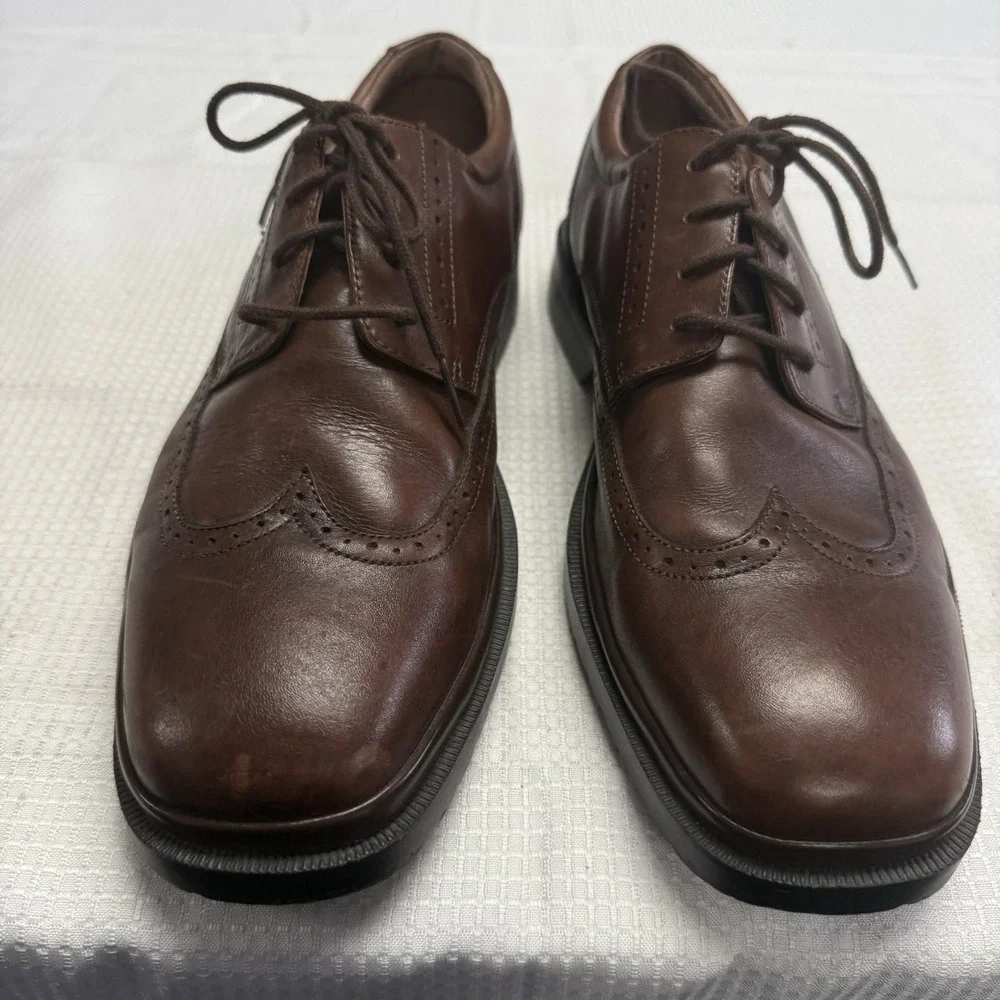 Nunn Bush Mens‎ 9M Brown Oxfords Wingtip & Brogue Dress Shoes Comfort Casual